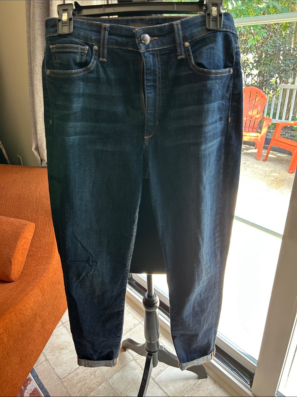Joe's Jeans Straight Leg Dark Blue Denim